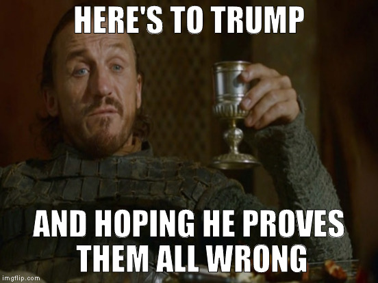 HERE'S TO TRUMP AND HOPING HE PROVES THEM ALL WRONG | made w/ Imgflip meme maker