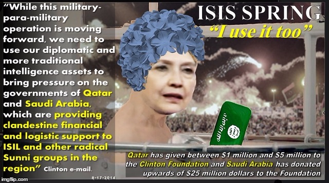 image tagged in hillary clinton isis | made w/ Imgflip meme maker