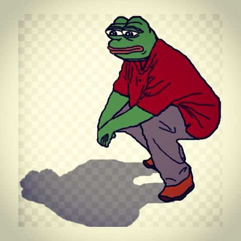 Rare pepe squat Blank Meme Template