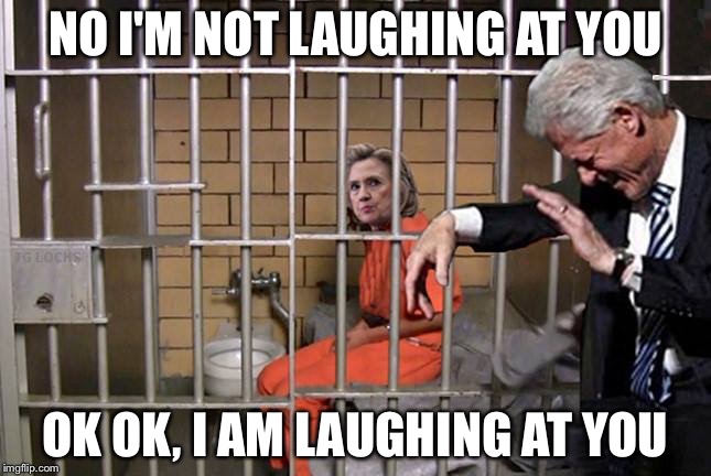 theclintons | NO I'M NOT LAUGHING AT YOU; OK OK, I AM LAUGHING AT YOU | image tagged in theclintons | made w/ Imgflip meme maker