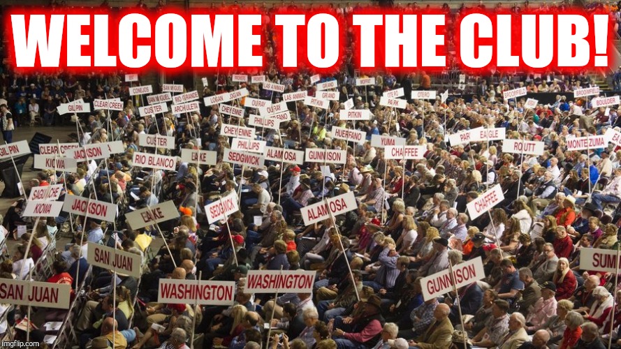 GOP Crowd | WELCOME TO THE CLUB! | image tagged in gop crowd | made w/ Imgflip meme maker