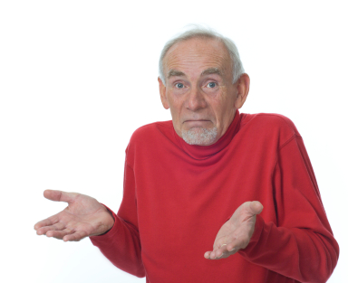 High Quality Old guy shrugging Blank Meme Template