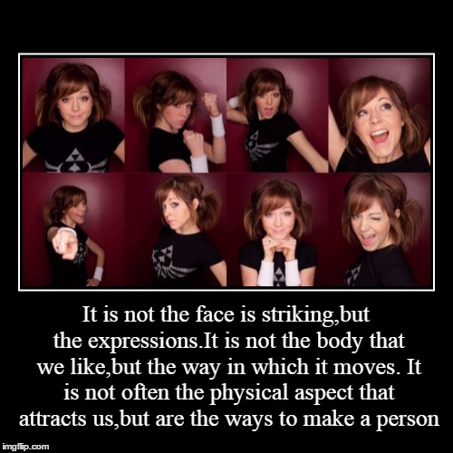 image tagged in funny,demotivationals,lindsey stirling,facial expressions | made w/ Imgflip demotivational maker