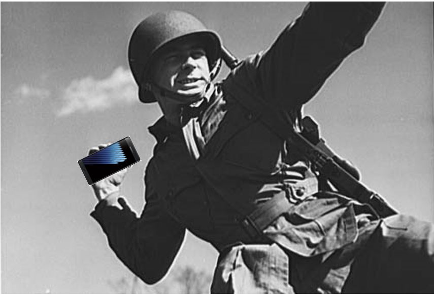 Galaxy Note Grenade Blank Meme Template