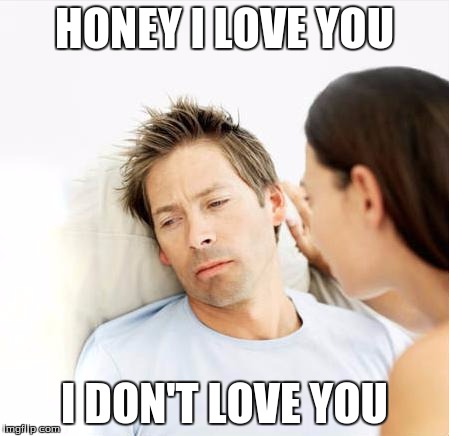Fortunate Boyfriend Problem Problems | HONEY I LOVE YOU; I DON'T LOVE YOU | image tagged in fortunate boyfriend problem problems | made w/ Imgflip meme maker