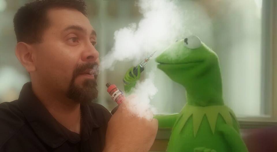 High Quality Kermit Vape Blank Meme Template