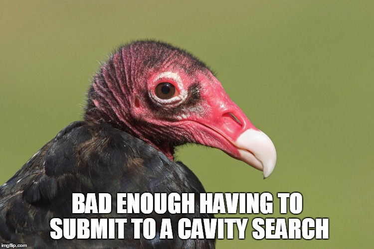 BAD ENOUGH HAVING TO SUBMIT TO A CAVITY SEARCH | made w/ Imgflip meme maker