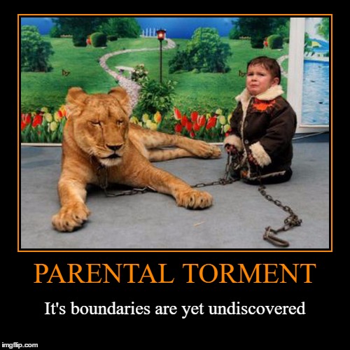 Parental Torment | image tagged in funny,demotivationals,wmp,torment,child abuse | made w/ Imgflip demotivational maker
