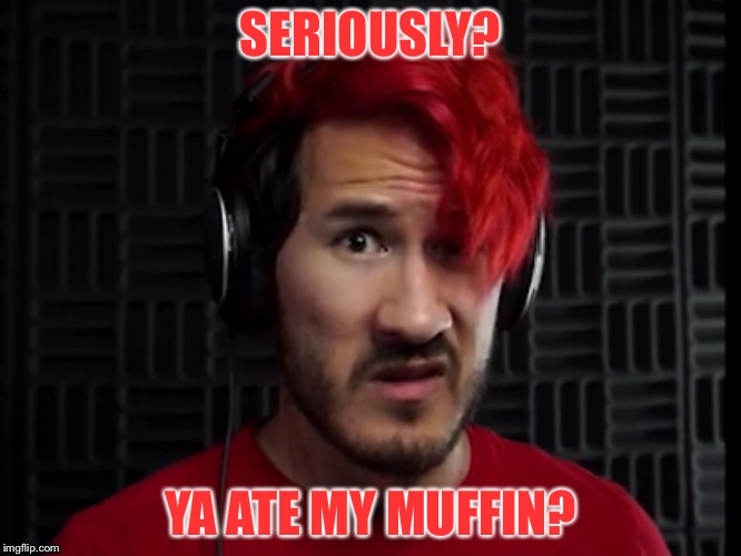 Mark Really | SERIOUSLY? YA ATE MY MUFFIN? | image tagged in mark really | made w/ Imgflip meme maker