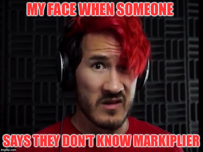 Mark Really | MY FACE WHEN SOMEONE; SAYS THEY DON'T KNOW MARKIPLIER | image tagged in mark really | made w/ Imgflip meme maker