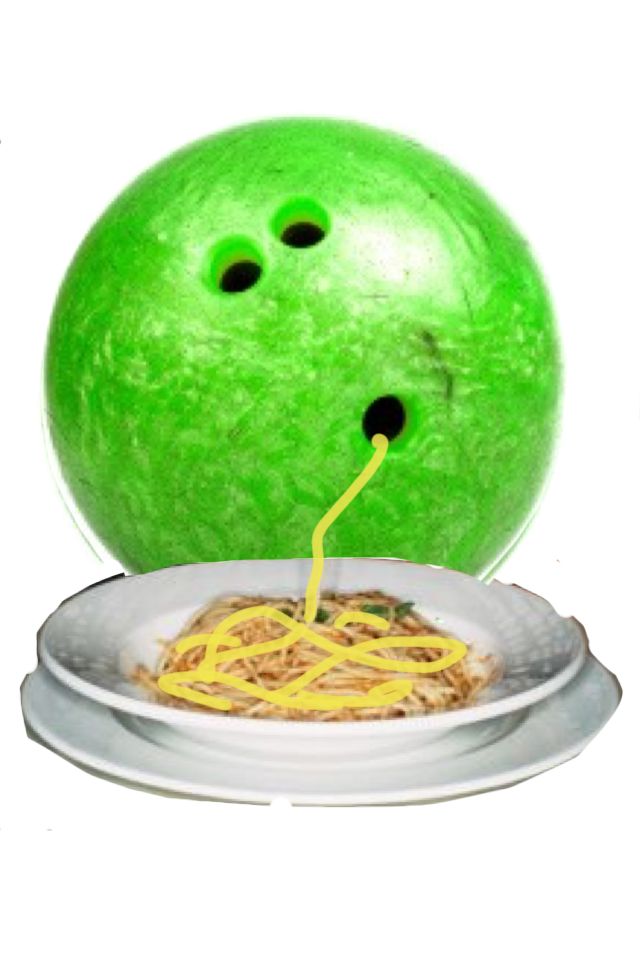 Bowling ball spaghetti  Blank Meme Template