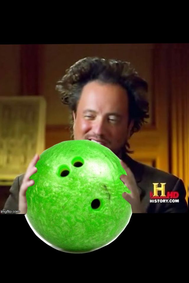 Aliens bowling ball Blank Meme Template