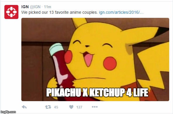 Best couple ever... | PIKACHU X KETCHUP 4 LIFE | image tagged in pokemon,pikachu,ketchup | made w/ Imgflip meme maker