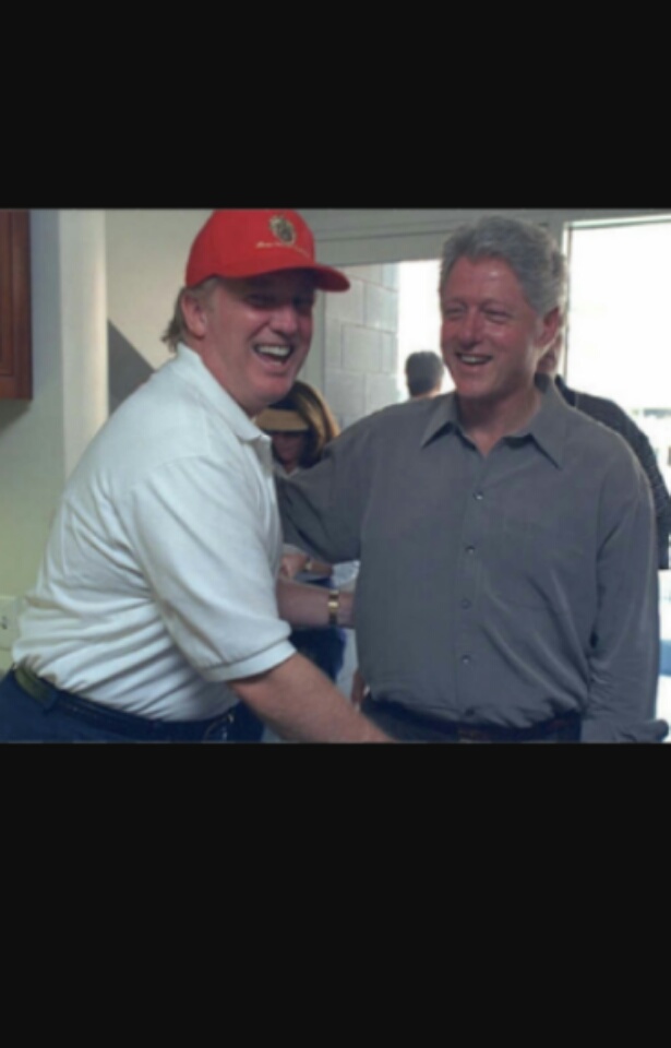 Trump n Bill BFF  Blank Meme Template