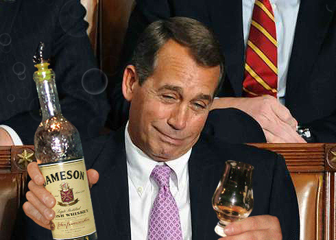 boehner drinking Blank Meme Template
