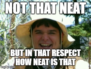 How neat is that | NOT THAT NEAT; BUT IN THAT RESPECT HOW NEAT IS THAT | image tagged in neat,nature,mother nature,funny memes,dank memes,so true memes | made w/ Imgflip meme maker