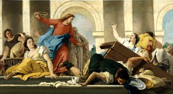 Jesus and moneychangers Blank Meme Template