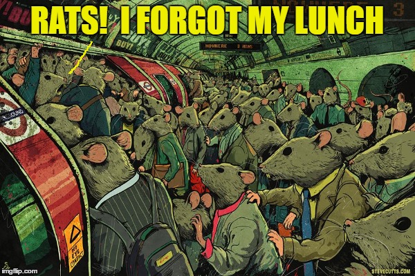 RATS!  I FORGOT MY LUNCH | made w/ Imgflip meme maker