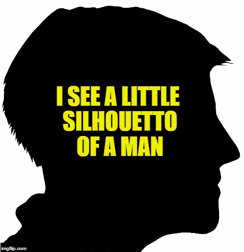 I SEE A LITTLE SILHOUETTO OF A MAN | made w/ Imgflip meme maker