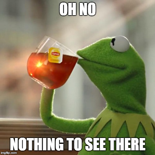 But That's None Of My Business Meme | OH NO NOTHING TO SEE THERE | image tagged in memes,but thats none of my business,kermit the frog | made w/ Imgflip meme maker
