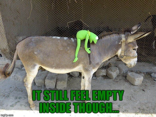 IT STILL FEEL EMPTY INSIDE THOUGH... | made w/ Imgflip meme maker