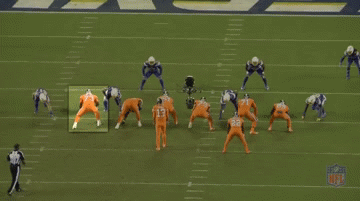 Russell Okung Nullifies C.J. Anderson Score | image tagged in gifs,russell okung,denver broncos,cj anderson | made w/ Imgflip video-to-gif maker