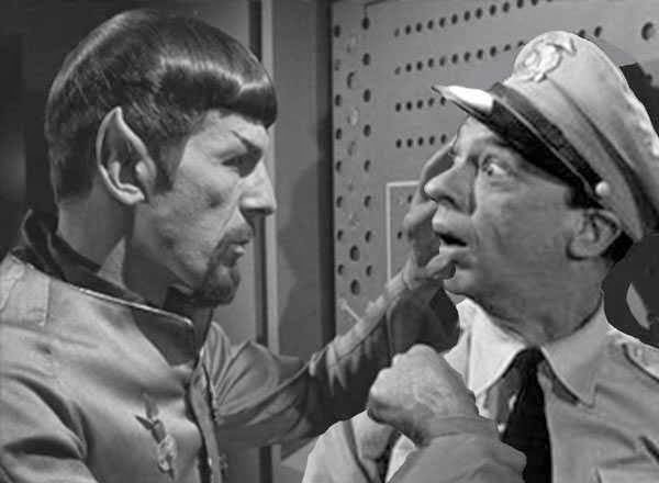 Spock and fife Blank Meme Template