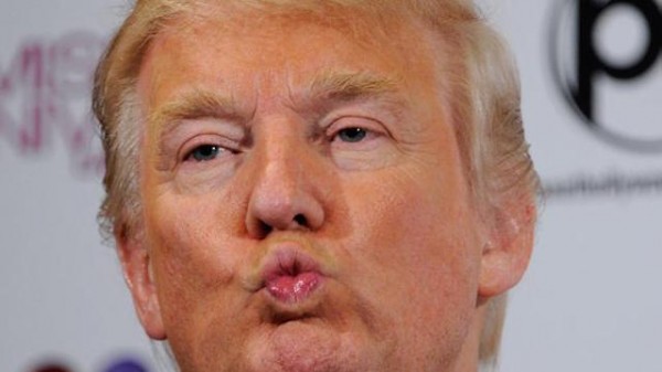 High Quality Donald Trump Kiss Blank Meme Template