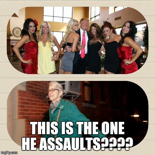 Trump for president  |  THIS IS THE ONE HE ASSAULTS???? | image tagged in trump for president | made w/ Imgflip meme maker