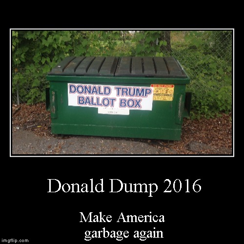 Donald Dump Mike Nonsense 2016 | image tagged in funny,demotivationals,donald dump,make racists stfu again | made w/ Imgflip demotivational maker