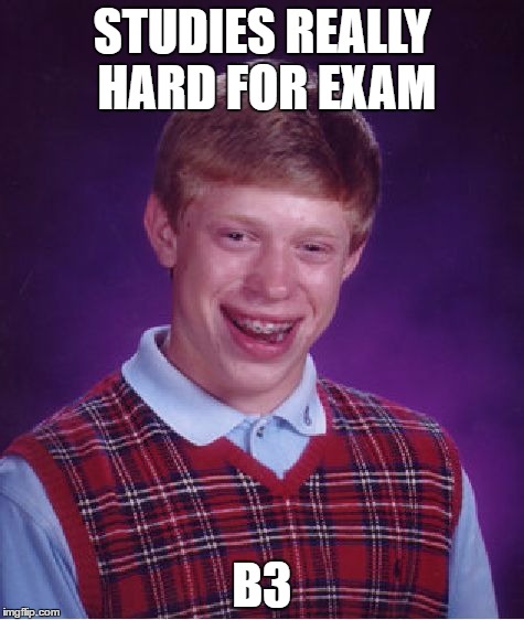 finished hard exam meme