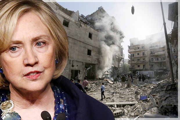 hillary Clinton libya destroyed bombing Blank Meme Template