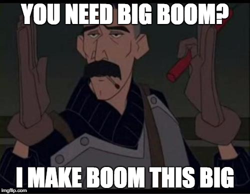 Vinny Atlantis | YOU NEED BIG BOOM? I MAKE BOOM THIS BIG | image tagged in vinny atlantis | made w/ Imgflip meme maker