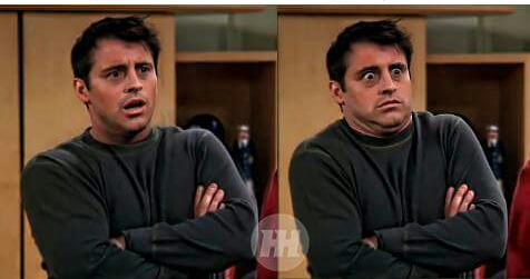 High Quality Friends Joey Scared Blank Meme Template