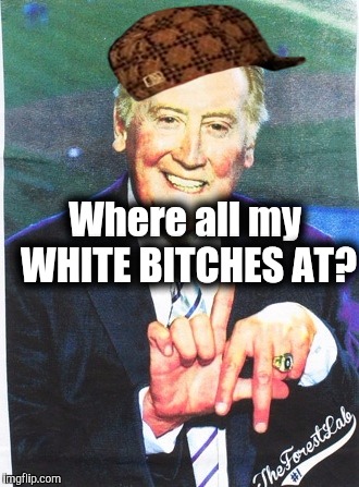 Where YA At!?!?!? | Where all my WHITE BITCHES AT? | image tagged in donald trump,the most interesting man in the world,batman slapping robin | made w/ Imgflip meme maker