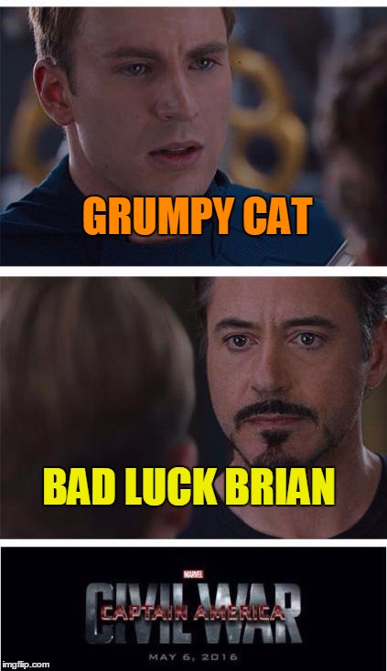 GRUMPY CAT BAD LUCK BRIAN | made w/ Imgflip meme maker