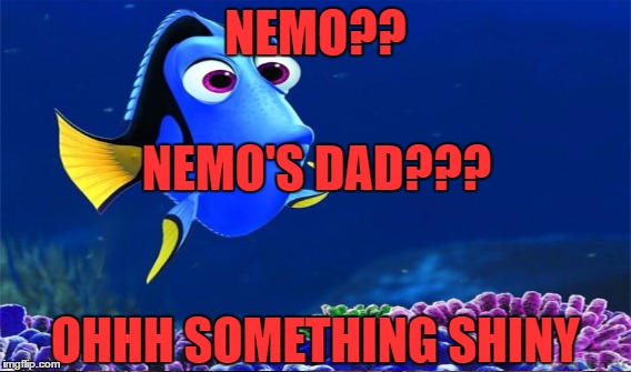 NEMO?? NEMO'S DAD??? OHHH SOMETHING SHINY | made w/ Imgflip meme maker