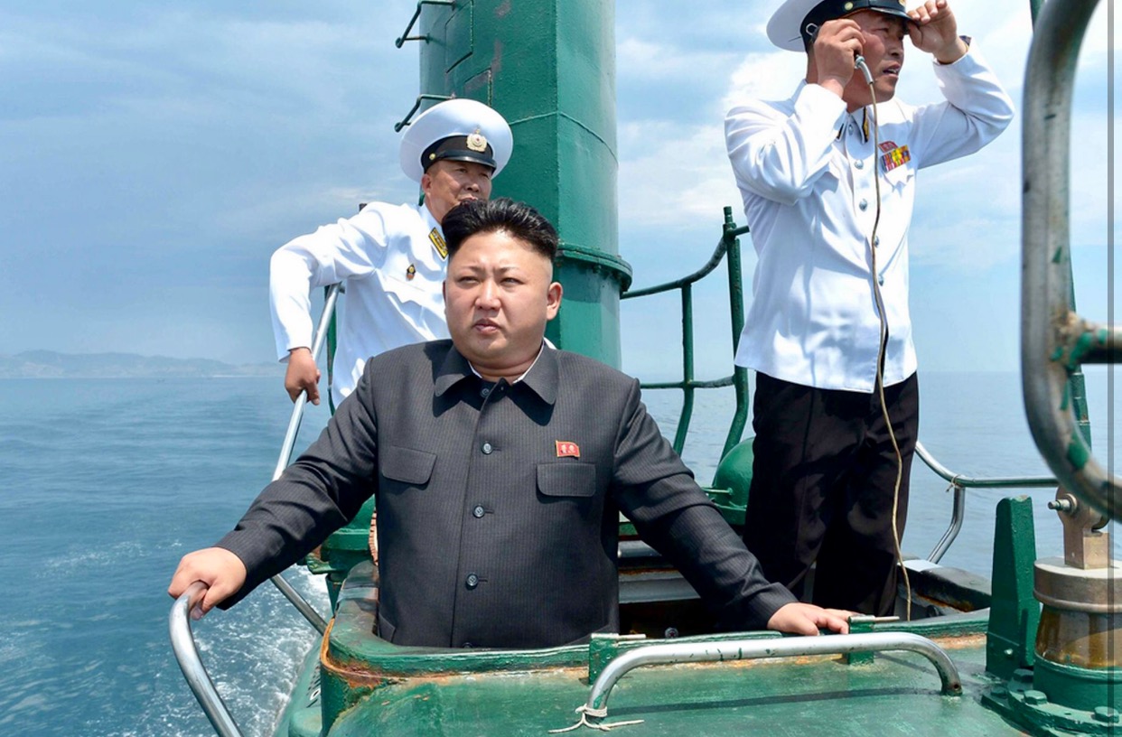 Kim Jong sailing Blank Meme Template