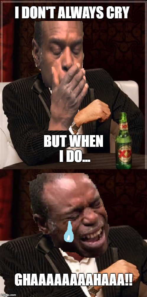 The Most Saddest Cry in the World | I DON'T ALWAYS CRY; BUT WHEN I DO... GHAAAAAAAAHAAA!! | image tagged in memes,funny,the most interesting man in the world,cry,imgflip | made w/ Imgflip meme maker