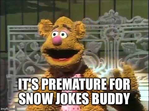 IT'S PREMATURE FOR SNOW JOKES BUDDY | made w/ Imgflip meme maker