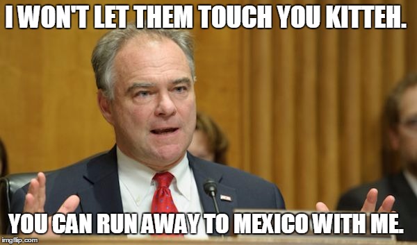kaine | I WON'T LET THEM TOUCH YOU KITTEH. YOU CAN RUN AWAY TO MEXICO WITH ME. | image tagged in kaine | made w/ Imgflip meme maker