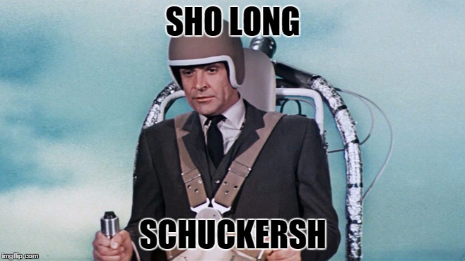 Sho long | SHO LONG; SCHUCKERSH | image tagged in james bond | made w/ Imgflip meme maker