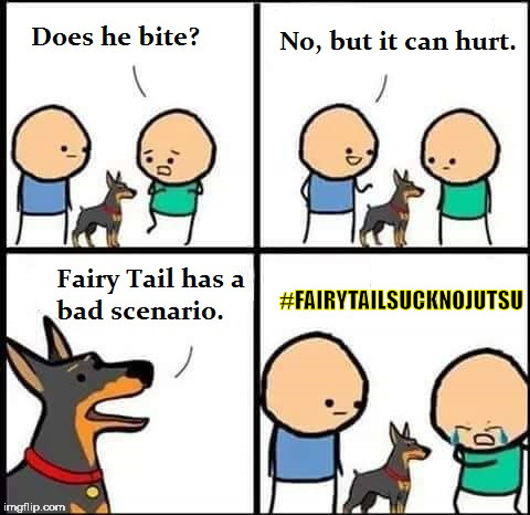 Fairy Tail S*CK no jutsu | #FAIRYTAILSUCKNOJUTSU | image tagged in fairy tail,funny,funny memes,memes,cyanide | made w/ Imgflip meme maker
