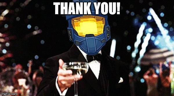 THANK YOU! | image tagged in ghostofchurch cheers | made w/ Imgflip meme maker