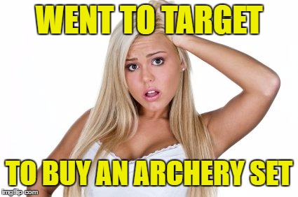 WENT TO TARGET TO BUY AN ARCHERY SET | made w/ Imgflip meme maker