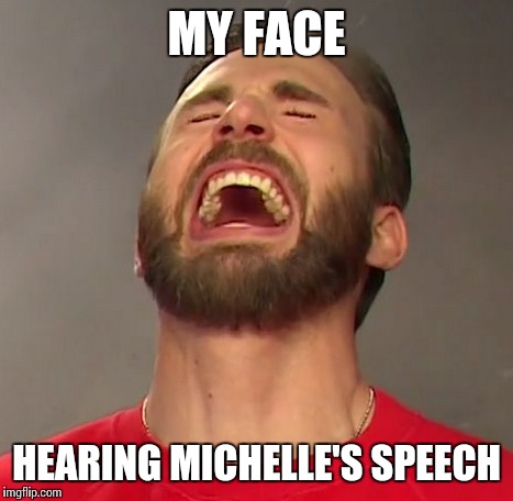 MY FACE HEARING MICHELLE'S SPEECH | made w/ Imgflip meme maker