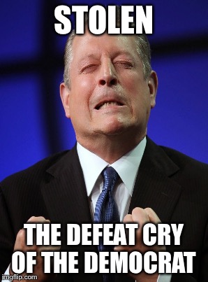STOLEN THE DEFEAT CRY OF THE DEMOCRAT | made w/ Imgflip meme maker