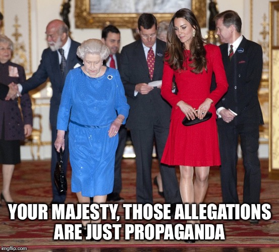 YOUR MAJESTY, THOSE ALLEGATIONS ARE JUST PROPAGANDA | made w/ Imgflip meme maker