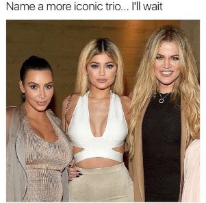 iconic trio Blank Meme Template
