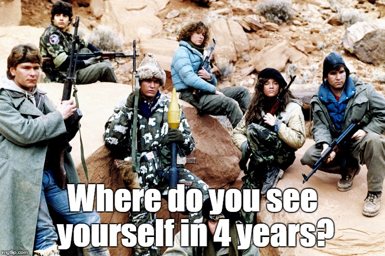 Wolverines! | Where do you see yourself in 4 years? | image tagged in funny memes | made w/ Imgflip meme maker